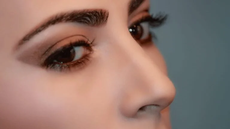 Greek nose makeup